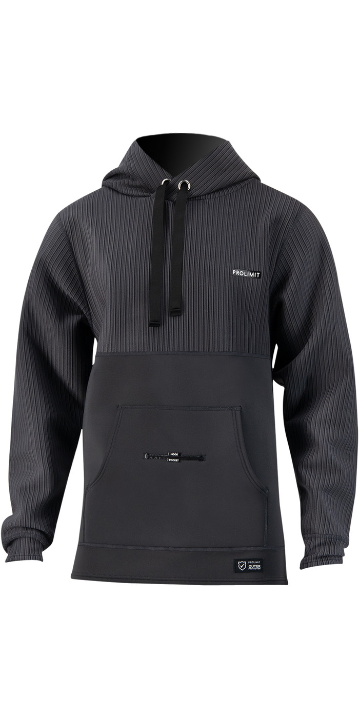 2021 Prolimit Mens Predator Wetsuit Hoodie 05053 Black / Grey